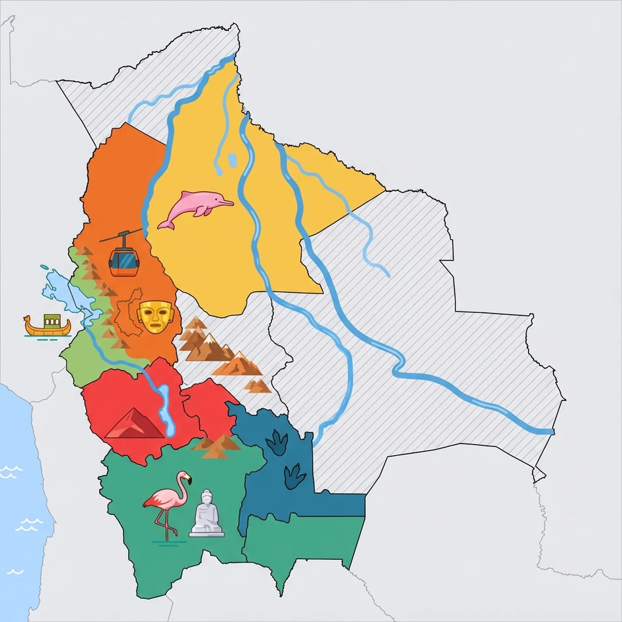 Map of Bolivia