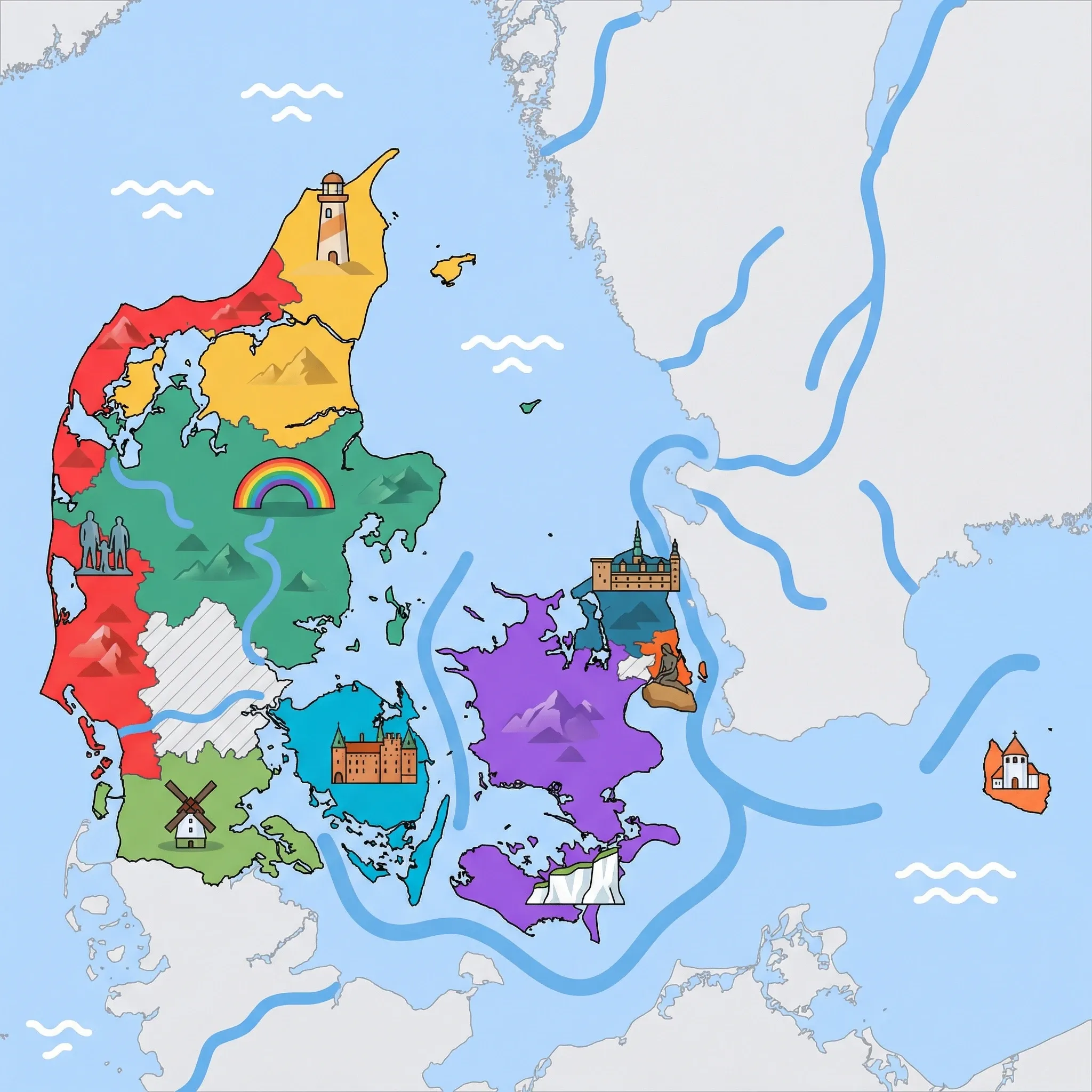 Map of Denmark