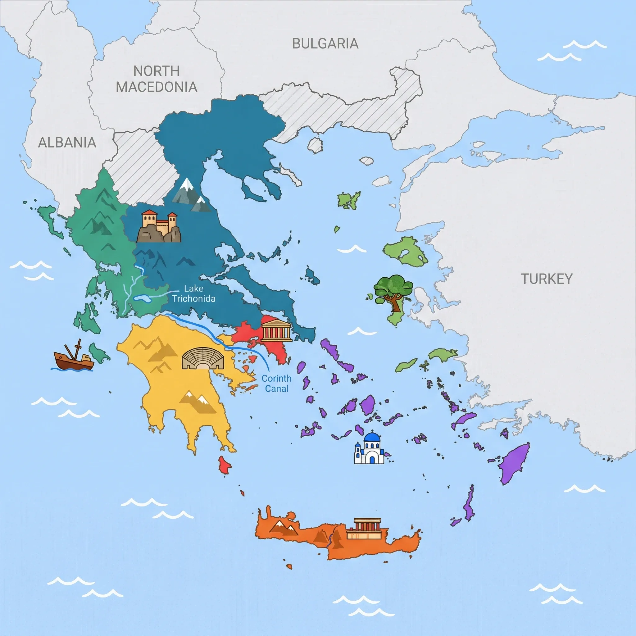 Map of Greece