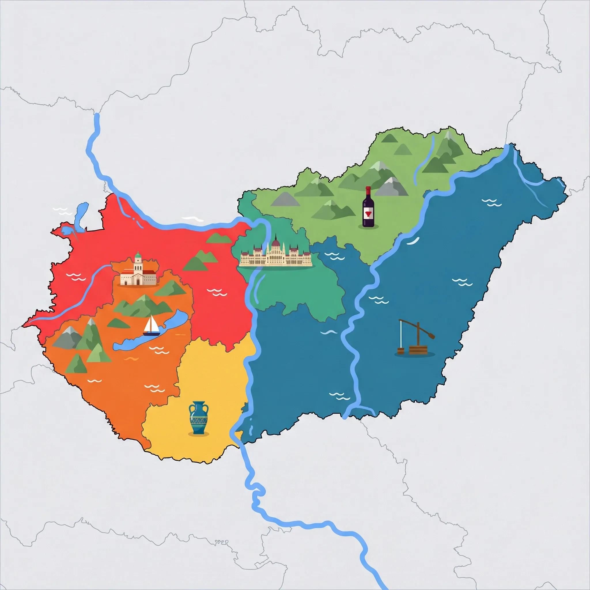 Map of Hungary