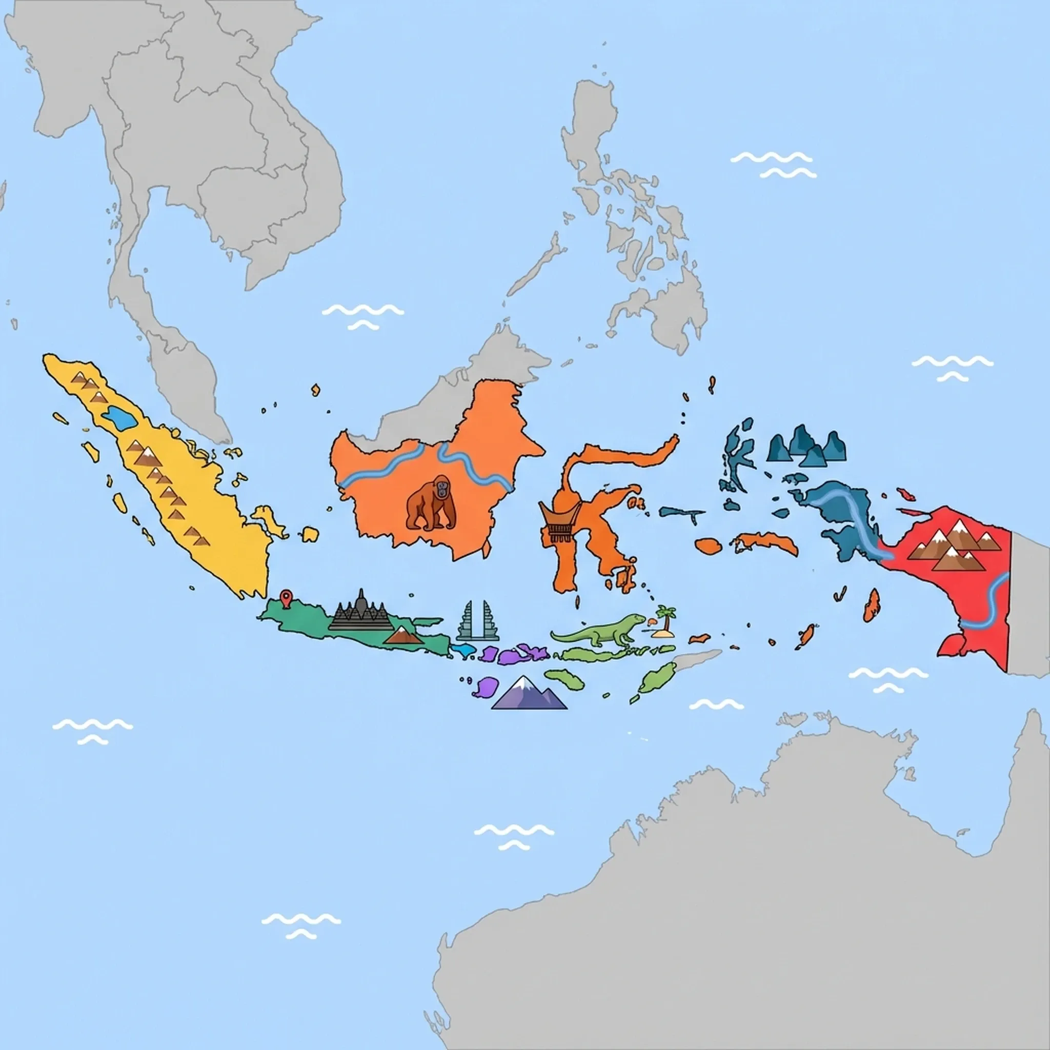 Map of Indonesia