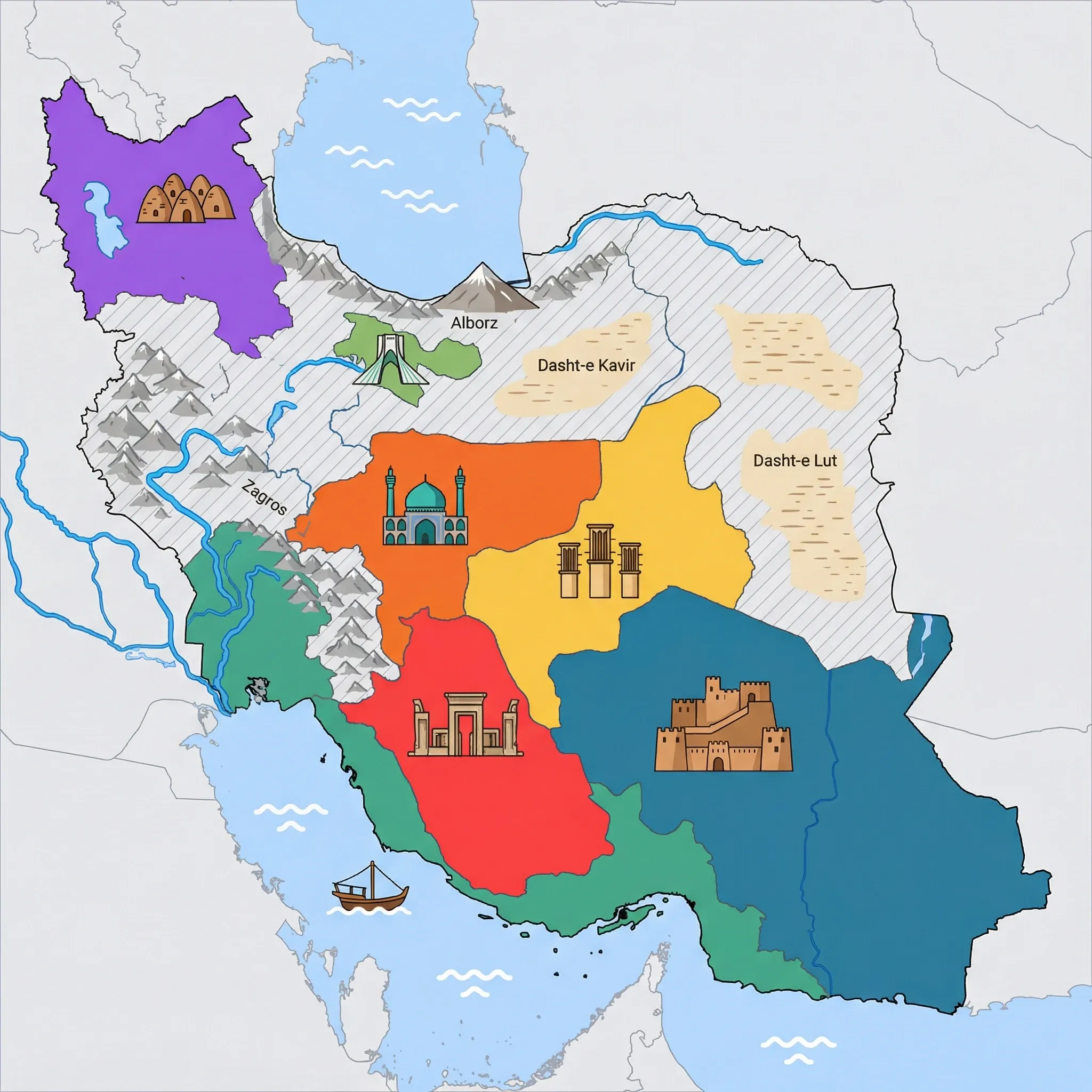 Map of Iran