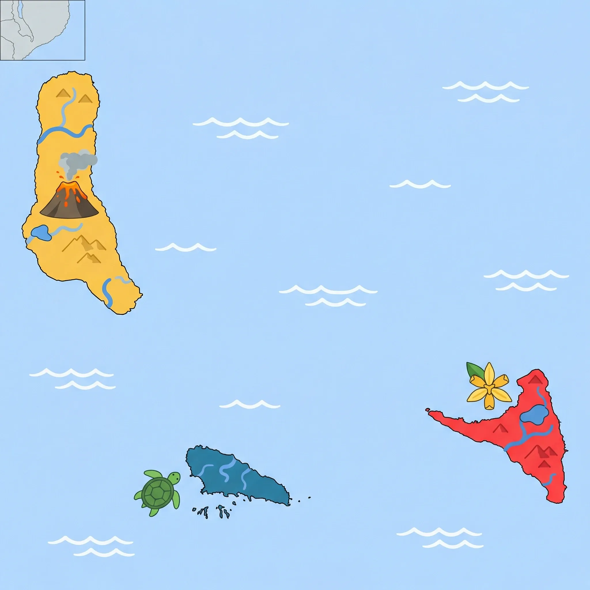 Map of Comoros