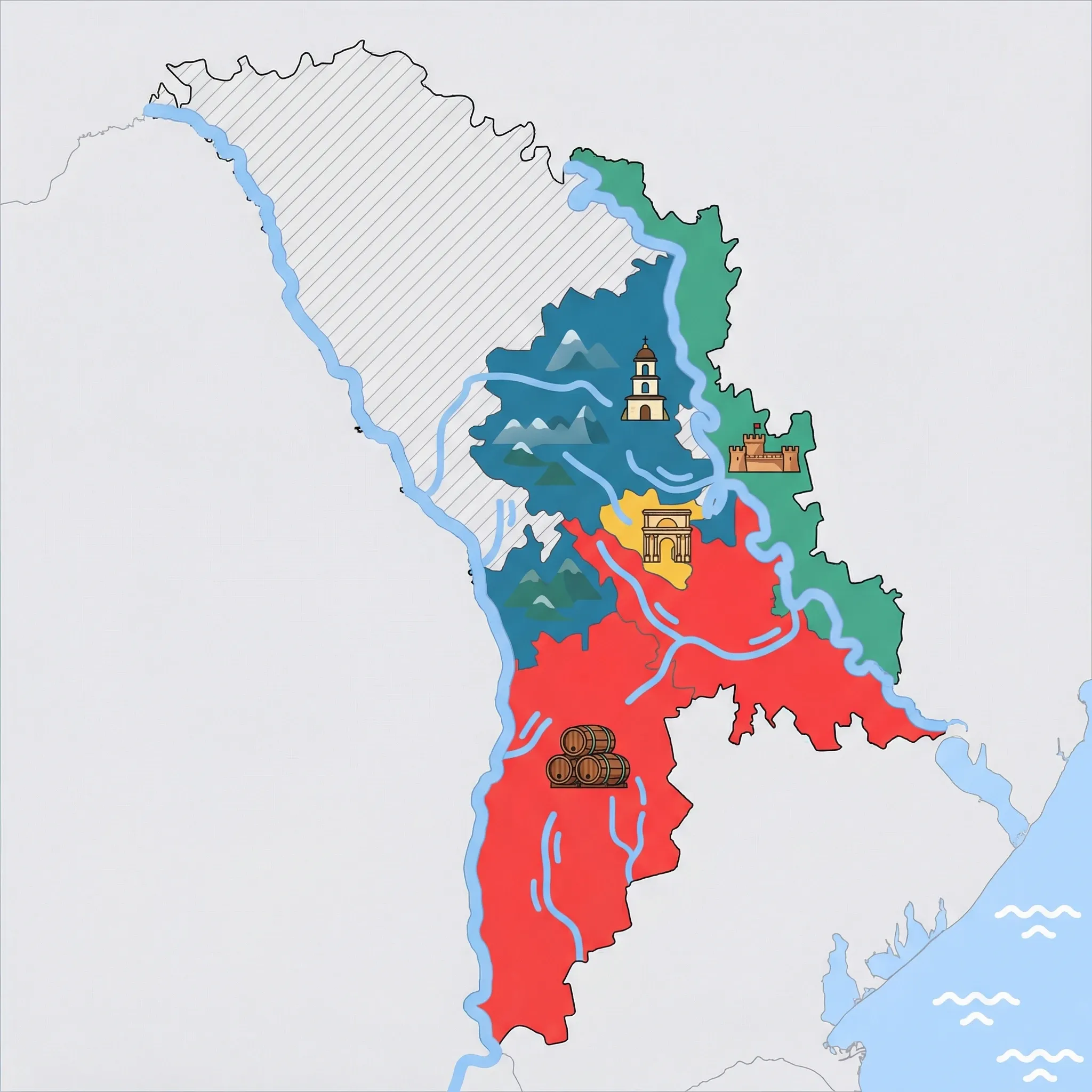 Map of Moldova