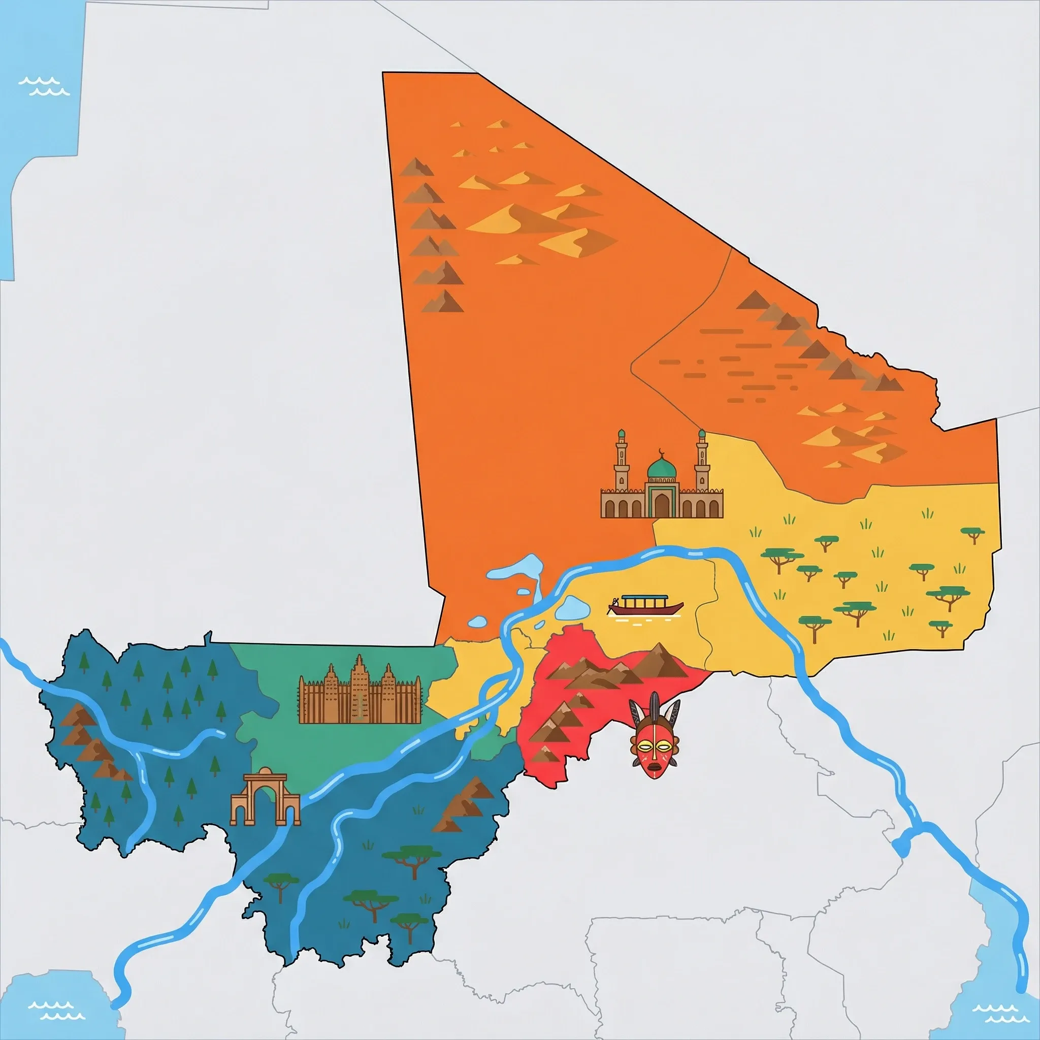 Map of Mali