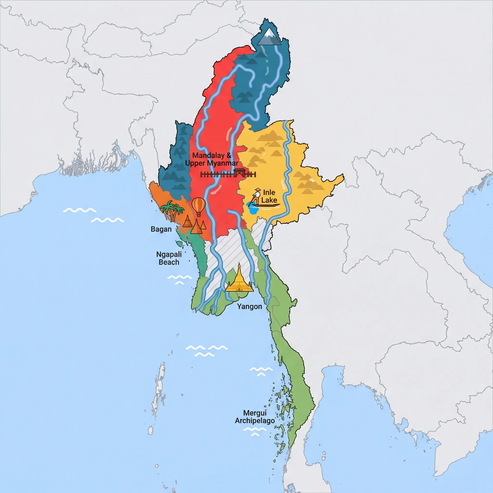 Map of Myanmar
