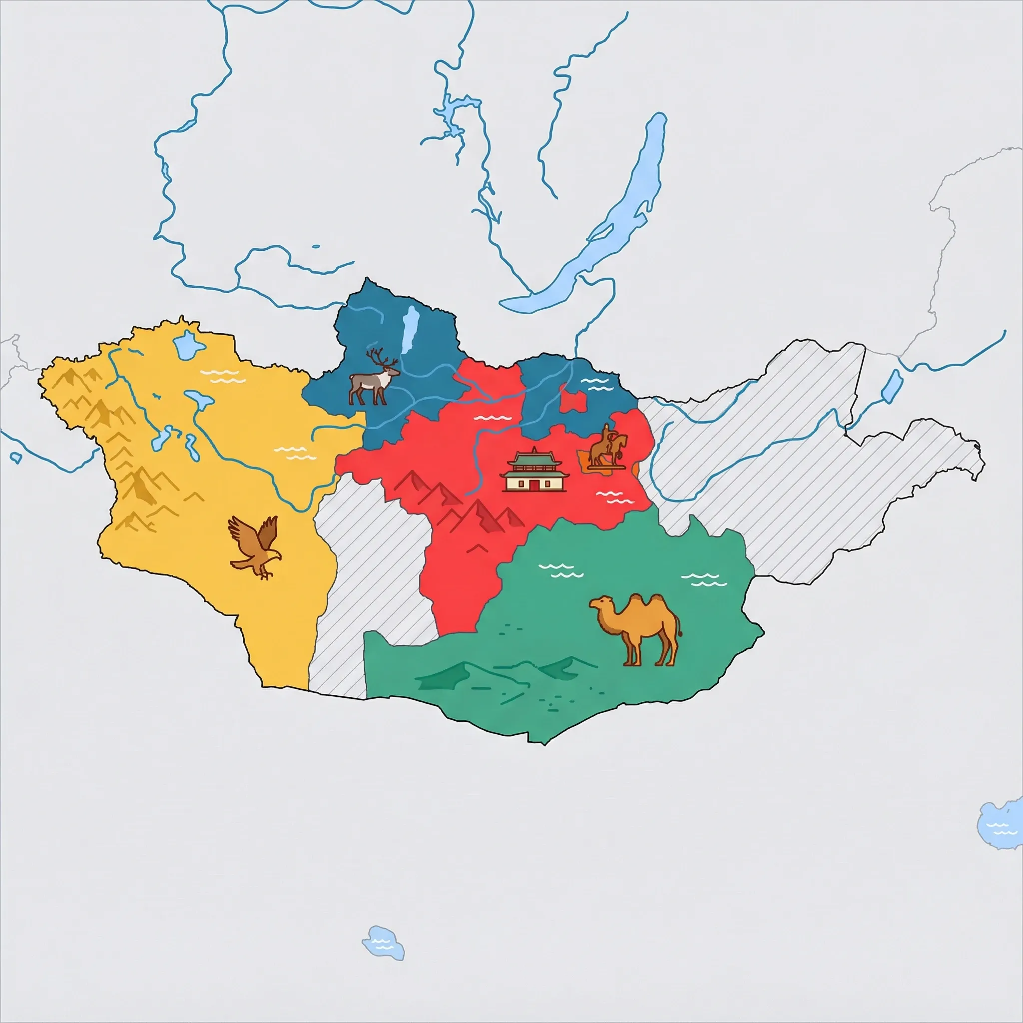 Map of Mongolia