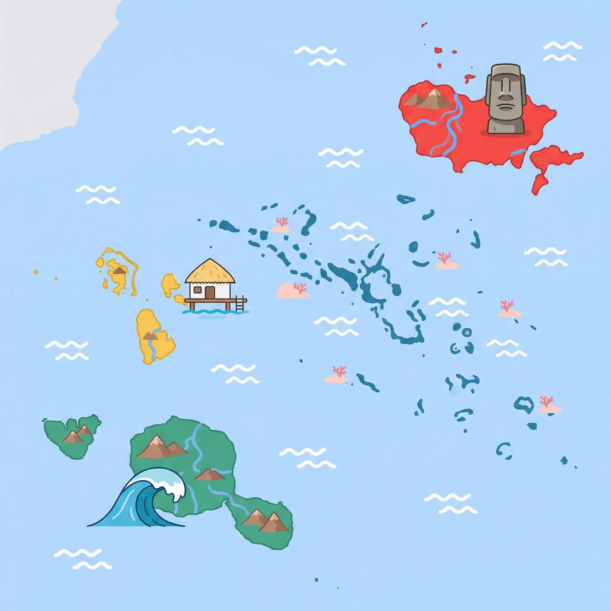Map of French Polynesia