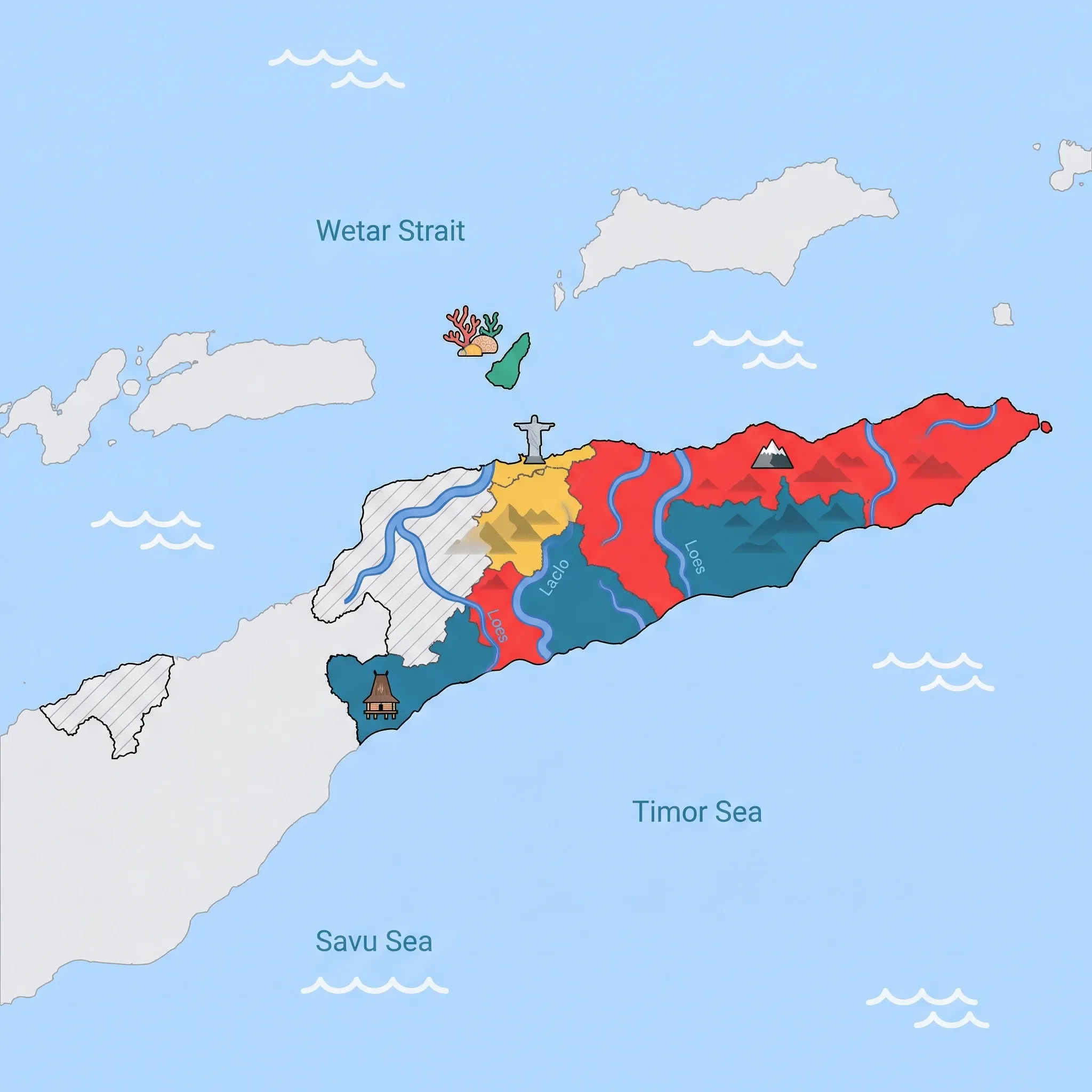 Map of Timor-Leste